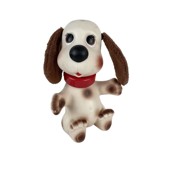 Vintage 1982 IDEAL Rub A Dub Doggie Bath Toy Dog Swivel Head CBS Inc - Picture 1 of 10